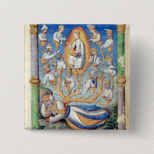 The Tree of Jesse 15 Cm Square Badge
