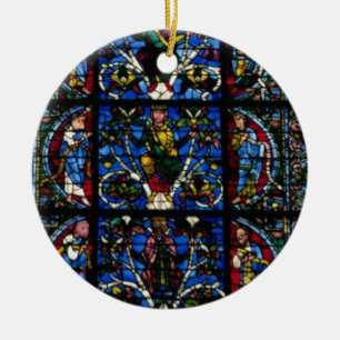 The Tree of Jesse, lancet window in the west facad Ceramic Tree Decoration