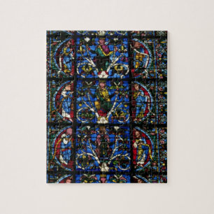 The Tree of Jesse, lancet window in the west facad Jigsaw Puzzle