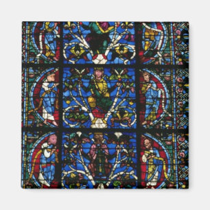 The Tree of Jesse, lancet window in the west facad Magnet