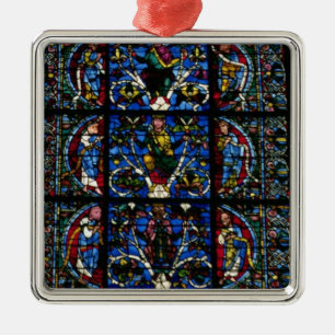 The Tree of Jesse, lancet window in the west facad Metal Tree Decoration