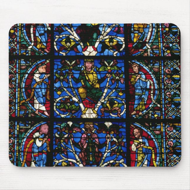 The Tree of Jesse, lancet window in the west facad Mouse Mat (Front)