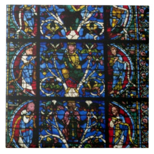 The Tree of Jesse, lancet window in the west facad Tile