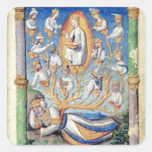 The Tree of Jesse Square Sticker