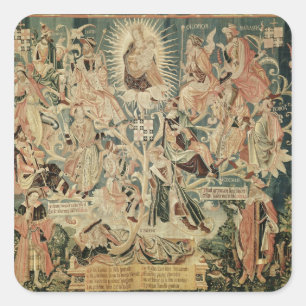 The Tree of Jesse Square Sticker