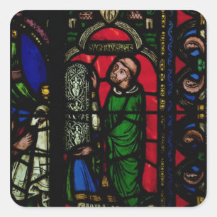 The Tree of Jesse Window Square Sticker