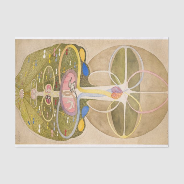 The Tree of Knowledge by Hilma af Klint Tissue Paper (Front)