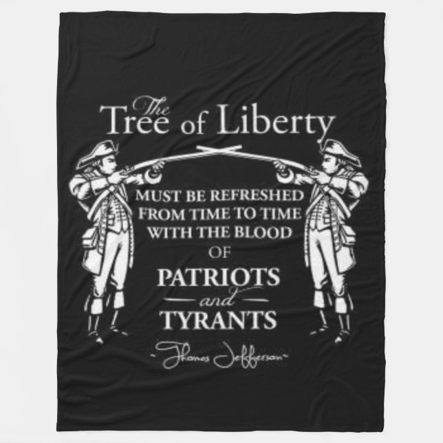 THE TREE of LIBERTY Fleece Blanket (Front)