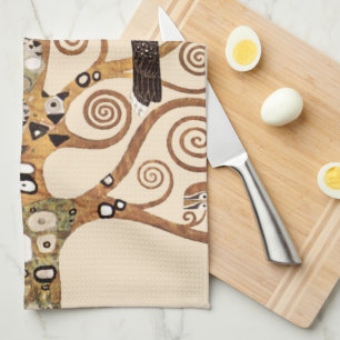 The Tree of Life by Gustav Klimt Tea Towel