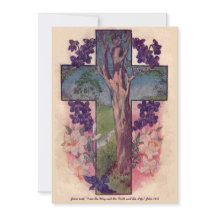The Tree Of Life Cross Easter Invitation