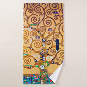 The Tree of Life (detail), Klimt Bath Towel