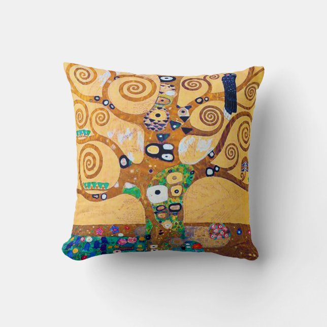 The Tree of Life (detail), Klimt Cushion (Front)