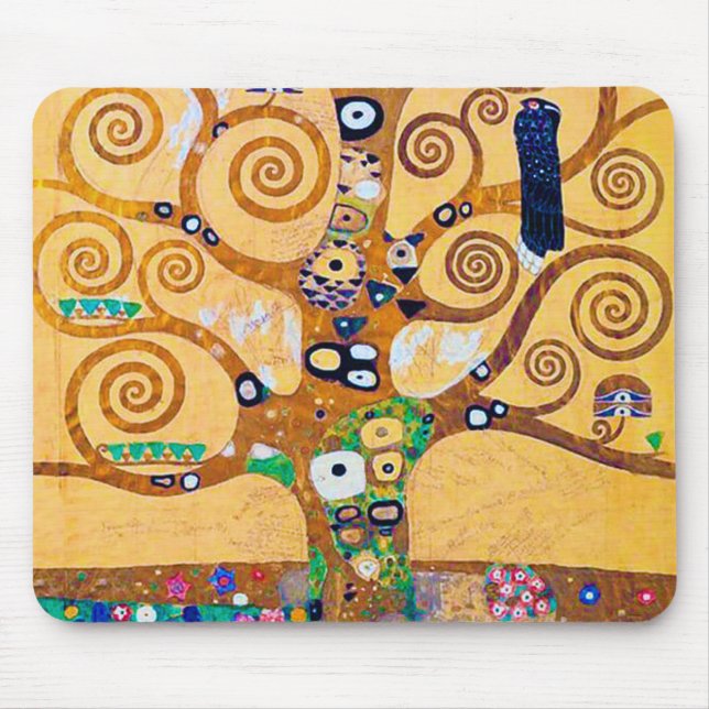 The Tree of Life (detail), Klimt Mouse Mat (Front)