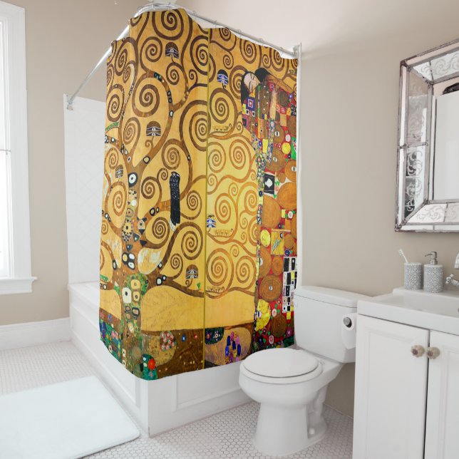 The Tree of Life (detail), Klimt Shower Curtain (In Situ)