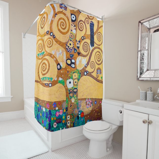 The Tree of Life (detail), Klimt Shower Curtain (In Situ)