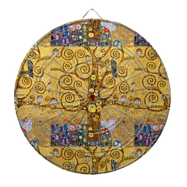 "The Tree of Life", Gustav Klimt Dartboard (Front)