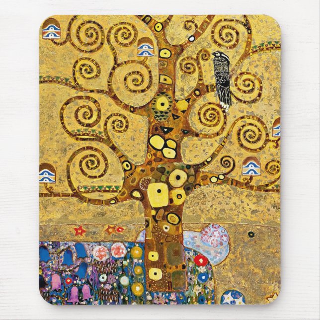 “ The Tree of Life ” , Gustav Klimt Mouse Mat (Front)