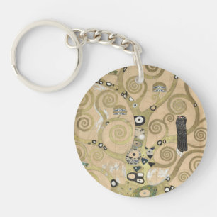 The Tree of Life, Gustav Klimt OIl Painting  Key Ring