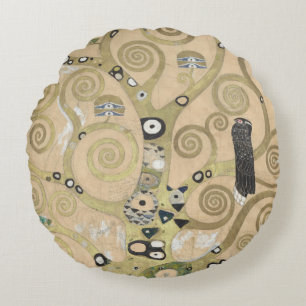 The Tree of Life, Gustav Klimt OIl Painting  Round Cushion