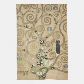 The Tree of Life, Gustav Klimt OIl Painting  Tea Towel