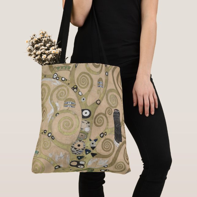 The Tree of Life, Gustav Klimt OIl Painting  Tote Bag (Close Up)