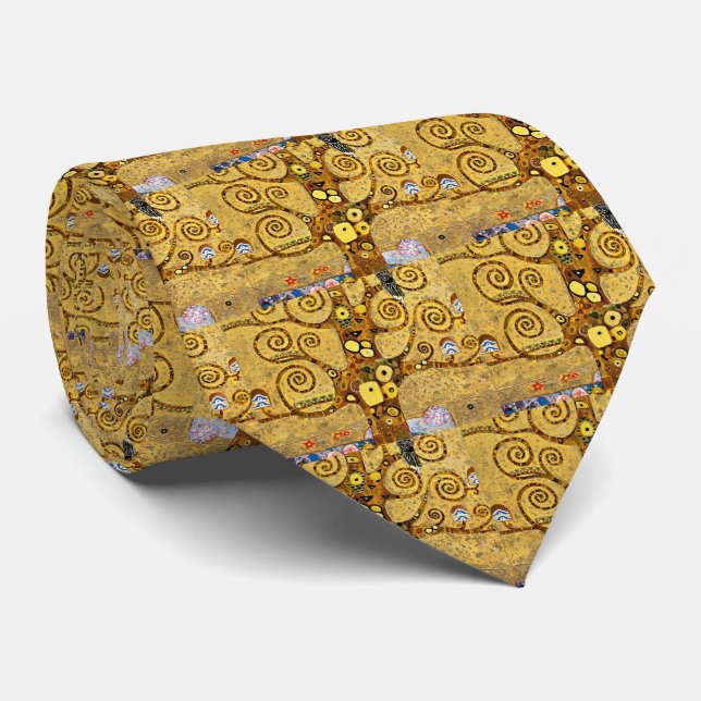 "The Tree of Life", Gustav Klimt Tie (Rolled)