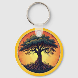 The tree of life key ring
