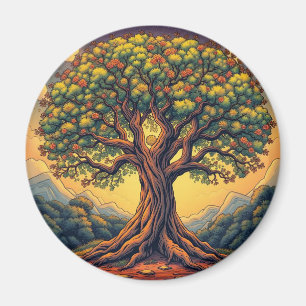 The tree of life refrigerator magnet  