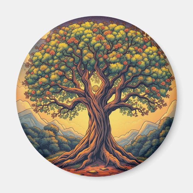 The tree of life refrigerator magnet   (Front)