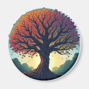 The tree of life refrigerator magnet