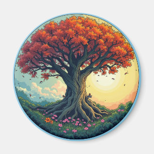 The tree of life refrigerator magnet