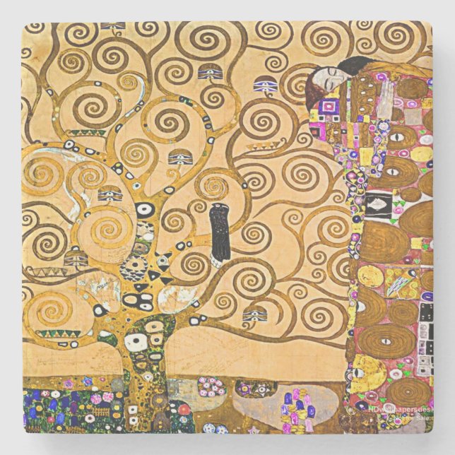 The Tree Of Life Stone Coaster (Front)