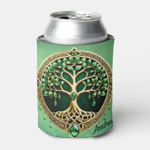 The tree of life with Celtic knots. Can Cooler
