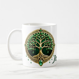 The tree of life with Celtic knots. Coffee Mug