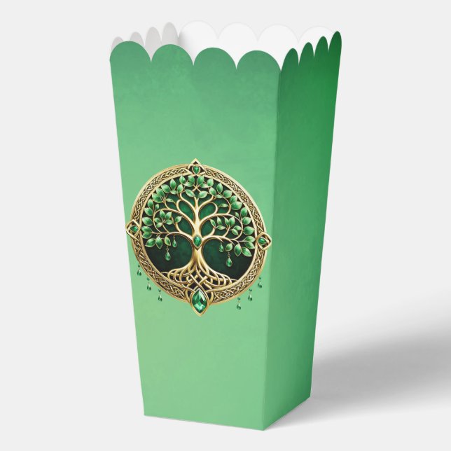 The tree of life with Celtic knots.  Favour Box (Front)