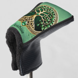 The tree of life with Celtic knots. Golf Head Cover