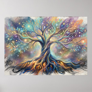 The Tree of Light and Soul Roots Wall Art