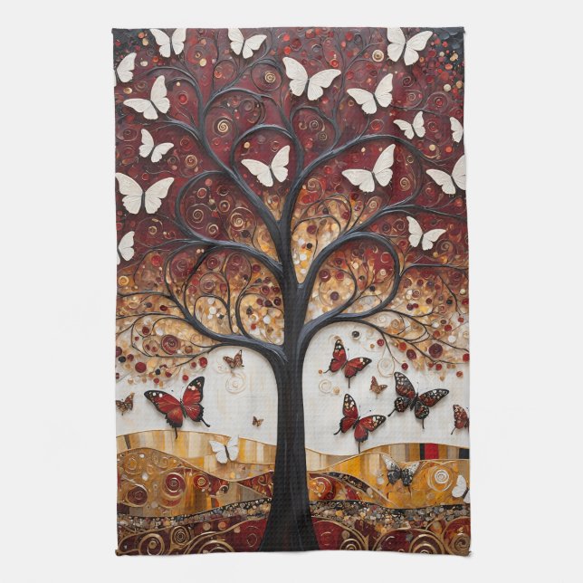 The Tree of Metamorphosis Tea Towel (Vertical)