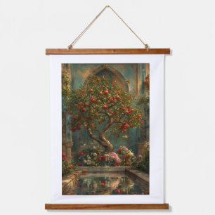 The Tree of Ruby Secrets Hanging Tapestry