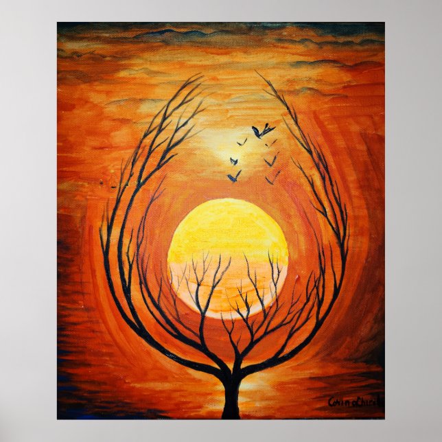 The tree of the origins and a new beginning poster (Front)