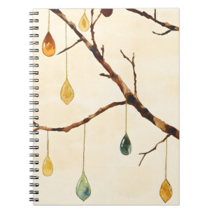 The tree with golden leaves is a popular wall notebook