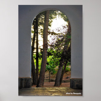 The Trees through the Arch Poster