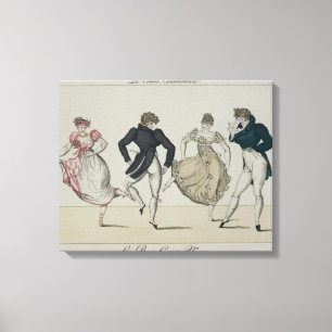 The 'Trenis' Quadrille, plate 19 from 'Le Bon Genr Canvas Print