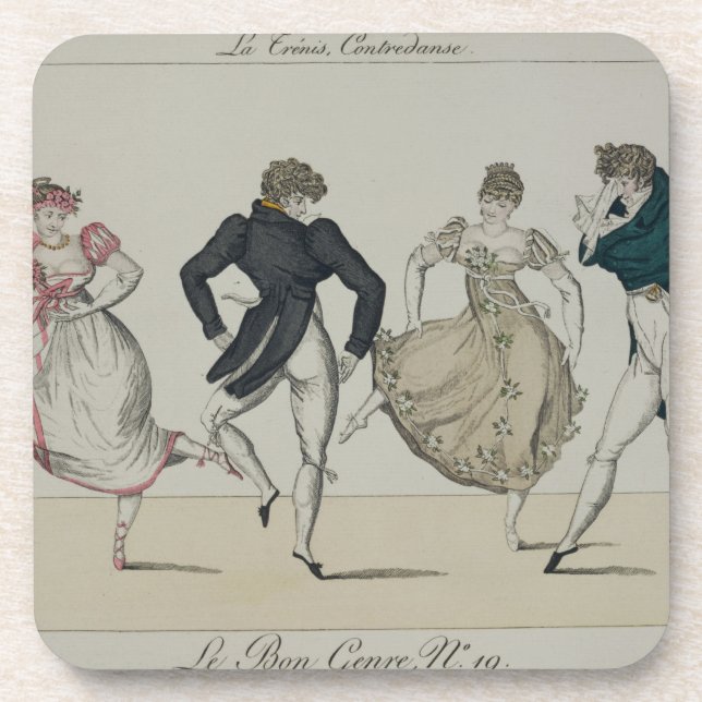 The 'Trenis' Quadrille, plate 19 from 'Le Bon Genr Coaster (Front)