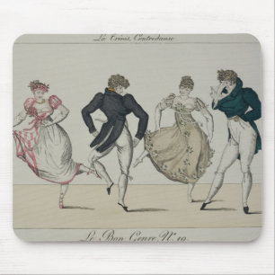 The 'Trenis' Quadrille, plate 19 from 'Le Bon Genr Mouse Mat