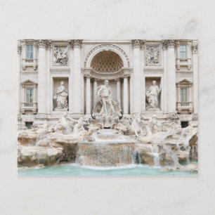 The Trevi Fountain (Italian: Fontana di Trevi) Postcard