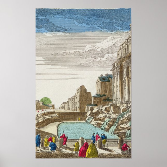 The Trevi Fountain, Rome Poster (Front)