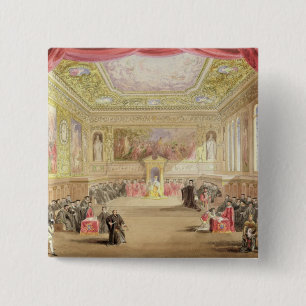 The Trial, Act IV, Scene I from Charles Kean's pro 15 Cm Square Badge