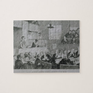 The Trial at the Old Bailey, plate 5 of 'The Drunk Jigsaw Puzzle