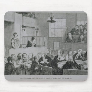 The Trial at the Old Bailey, plate 5 of 'The Drunk Mouse Mat